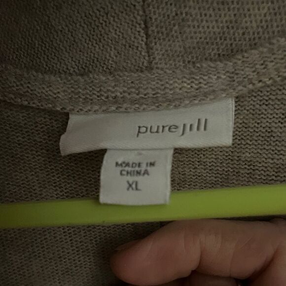 J. Jill Soft Beige Open-Front Cardigan - Picture 11 of 11